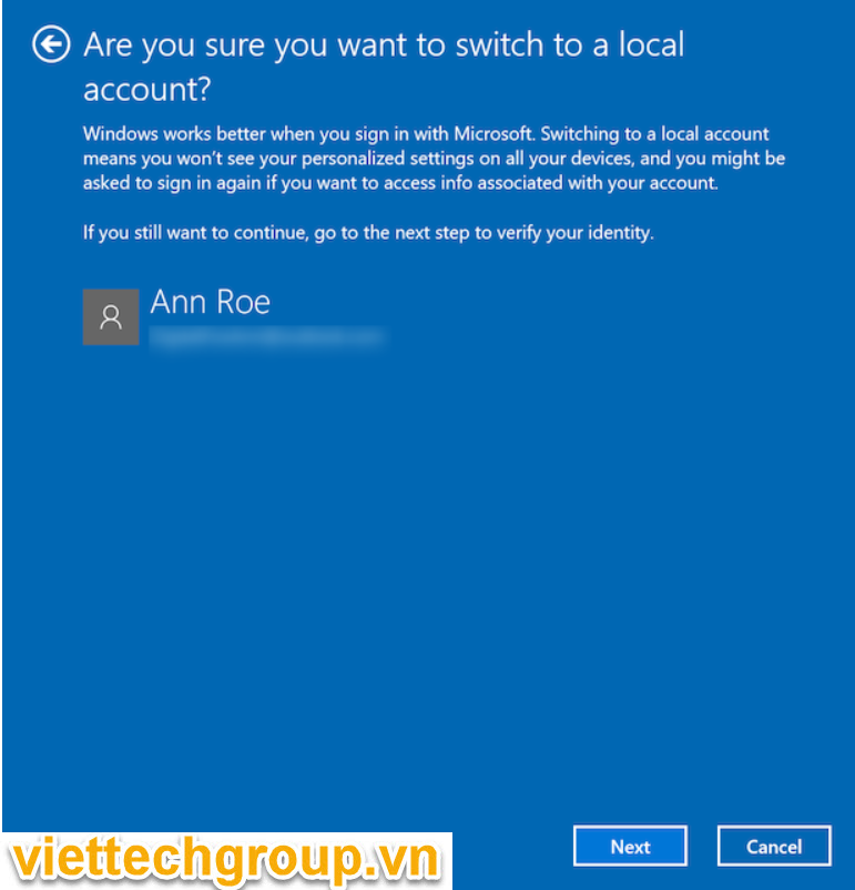 verify microsoft account windows 10