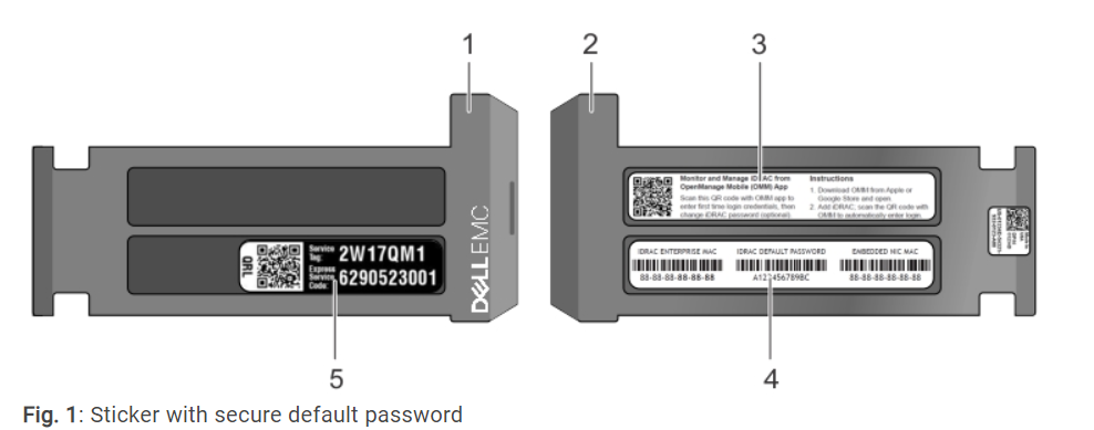 Default user password